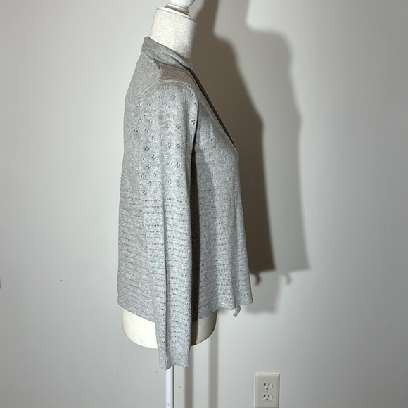 DKNY Open Front Gray Cardigan - Large - Picture 5 of 7